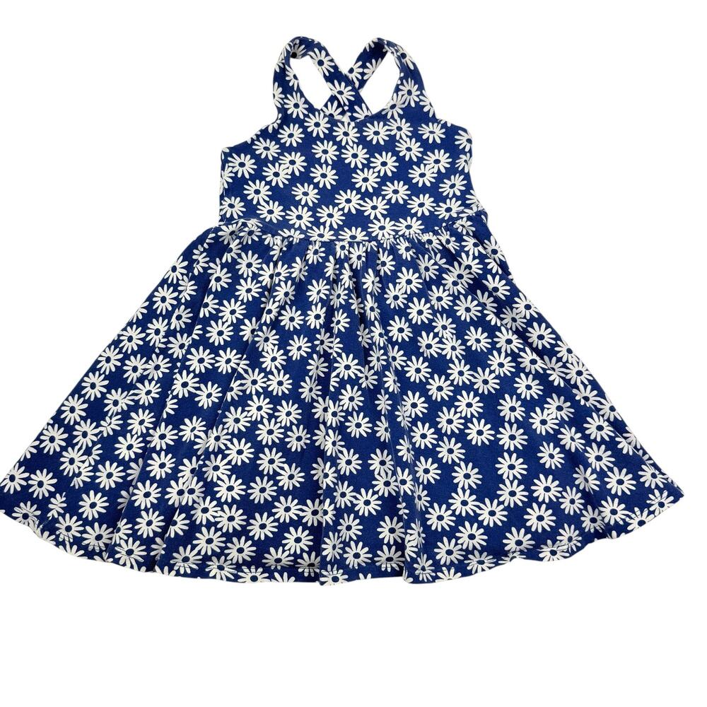 Alice + Ames Blue Floral Cross Back Penny Dress, Size 5